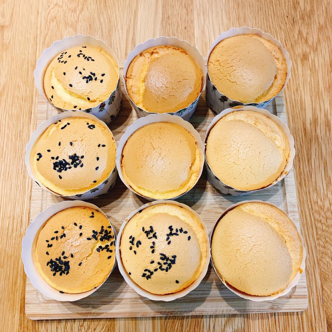 纸杯蛋糕 8寸戚风蛋糕的量