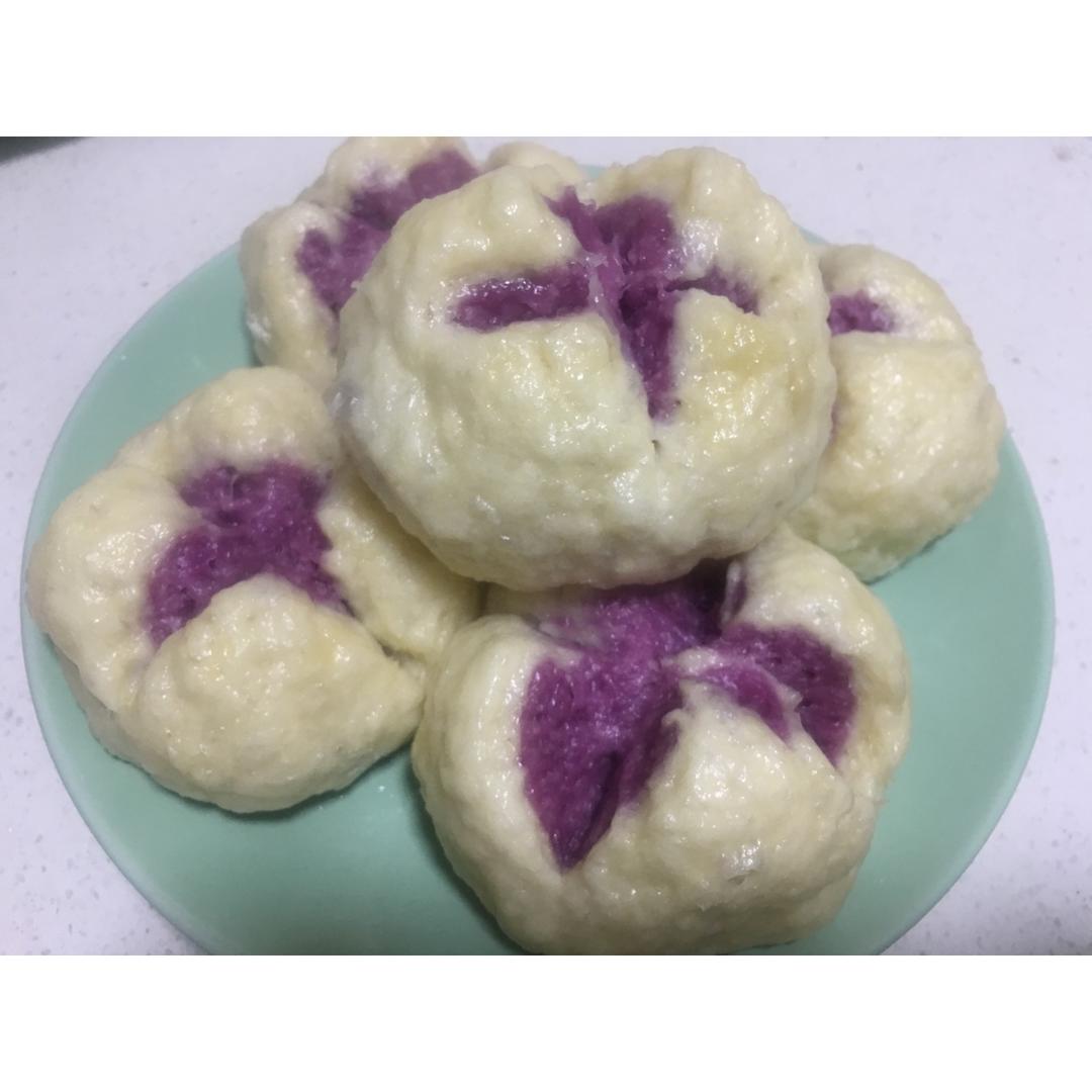 紫薯开花馒头