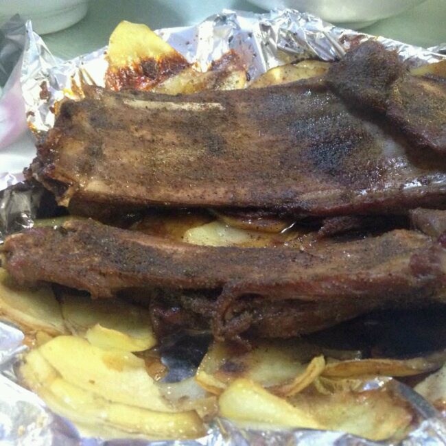 黑椒烤羊排