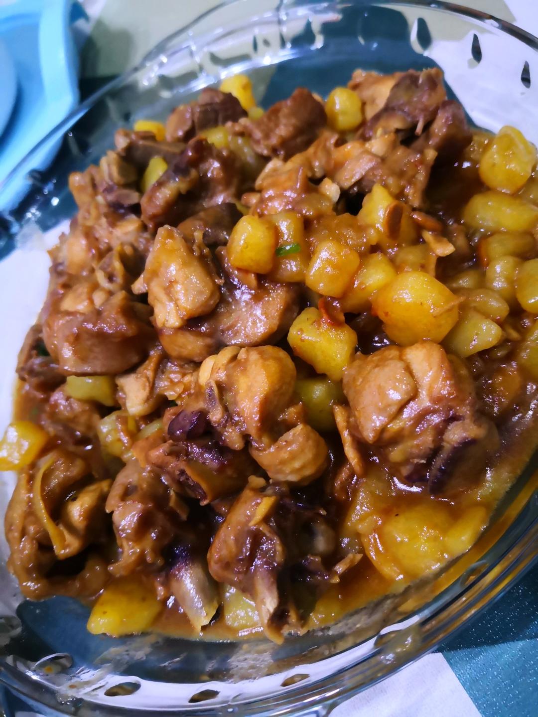 香辣土豆烧鸡块