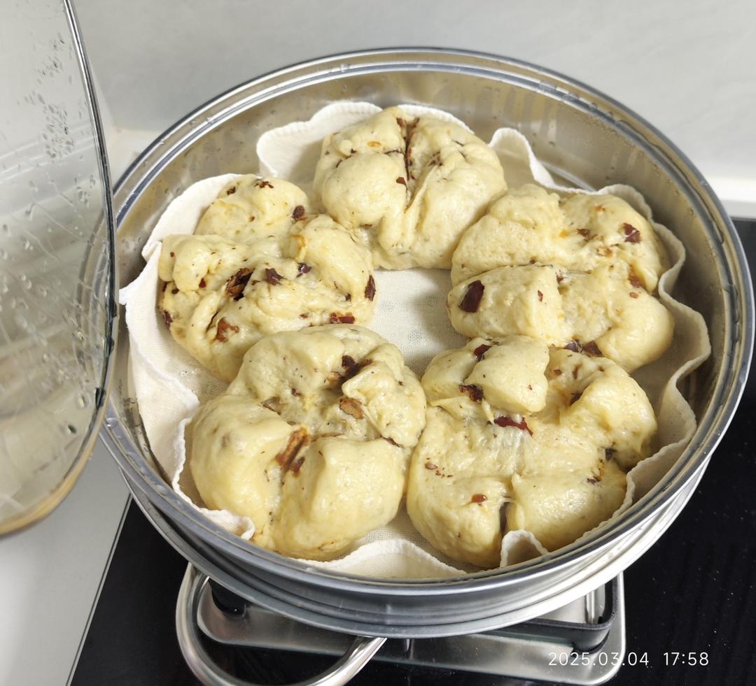 红糖红枣开花馒头（一次性发酵）