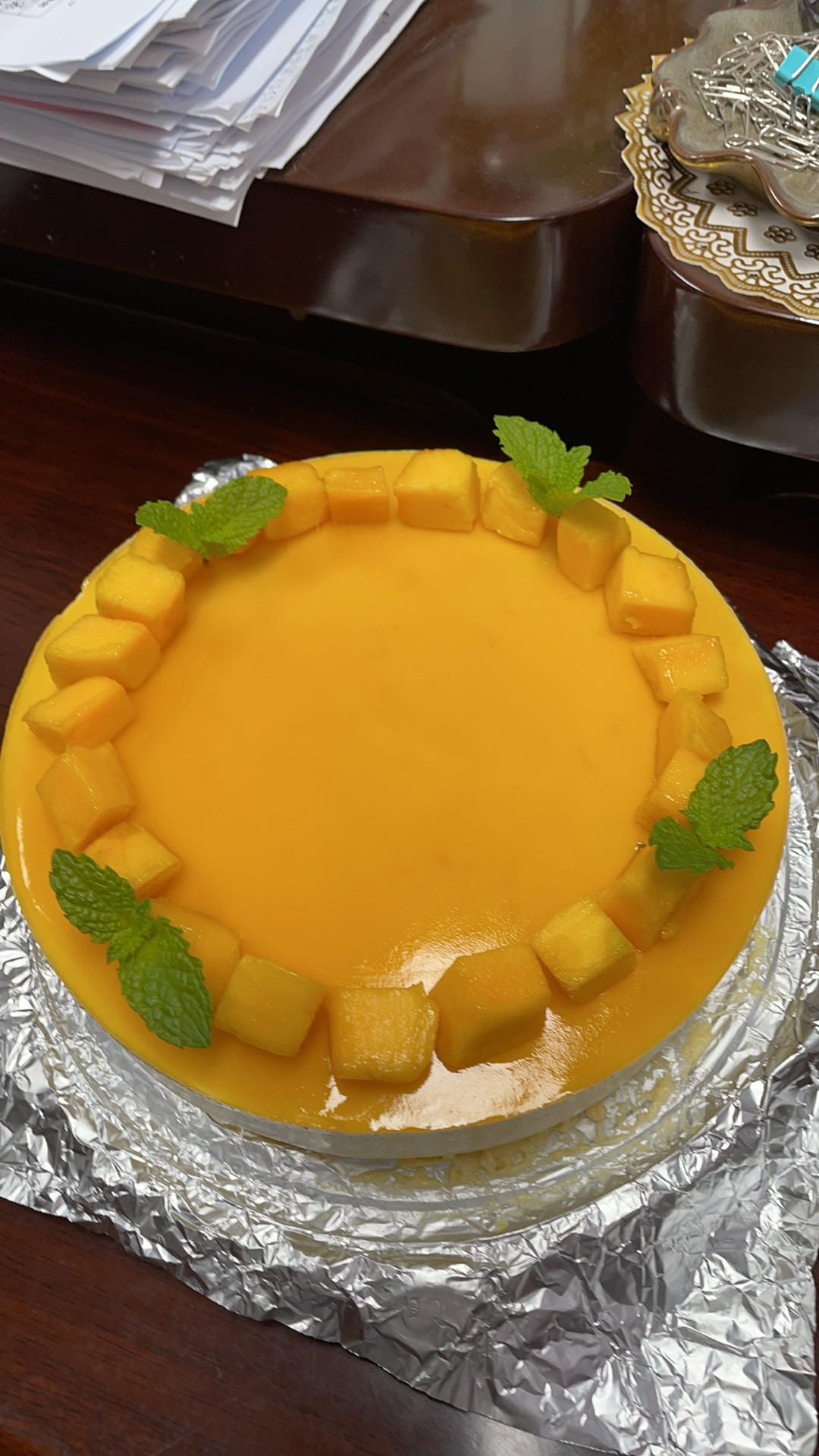 【视频】芒果慕斯（6寸） | 含镜面果胶配方