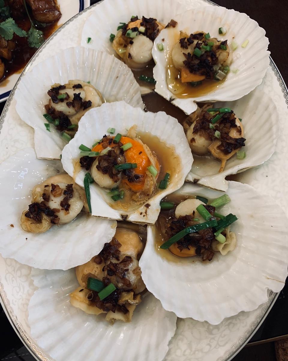 蒜蓉粉丝蒸扇贝