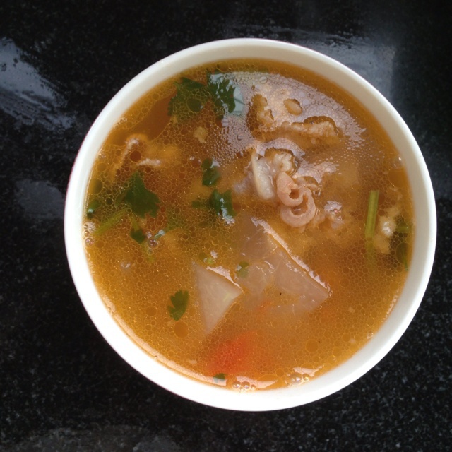 番茄滑牛肉汤