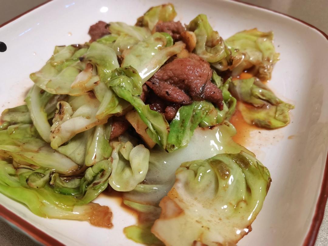 手撕包菜炒肉