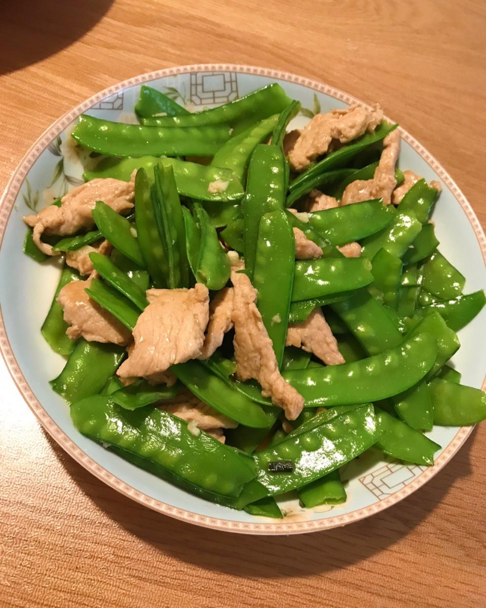荷兰豆炒肉