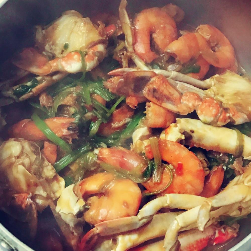 明虾肉蟹煲