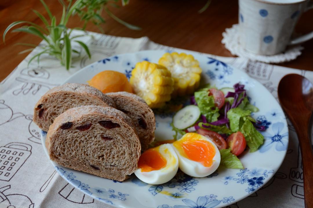 蔓越莓全麦黑糖面包