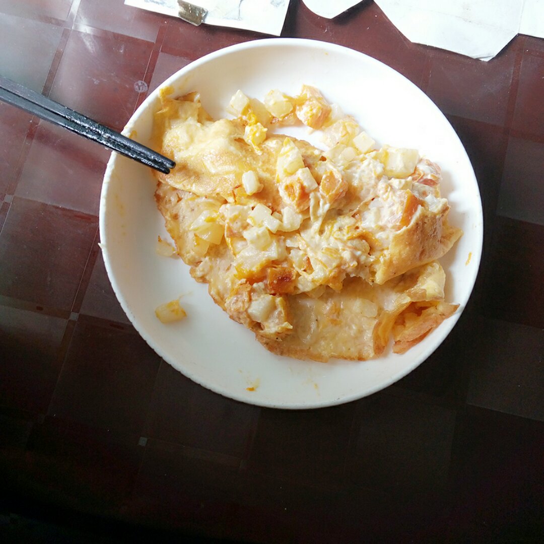 南瓜土豆沙拉炒蛋