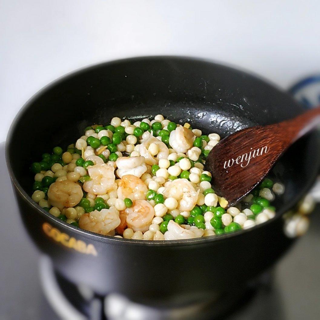 鸡头米甜豆炒虾仁