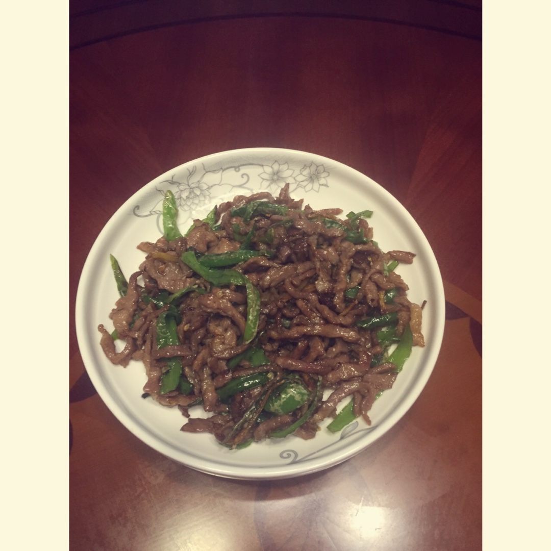 青椒炒肉丝
