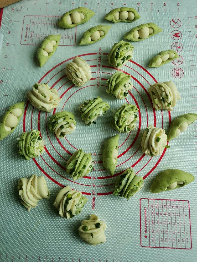 发酵面团-豌豆荚馒头
