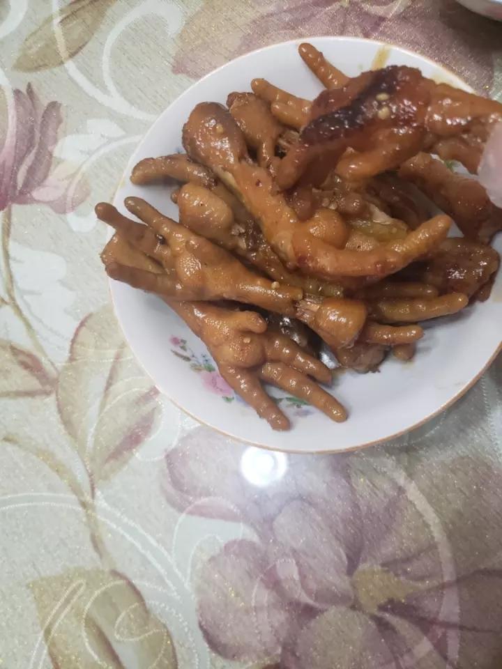 香辣烧鸡爪