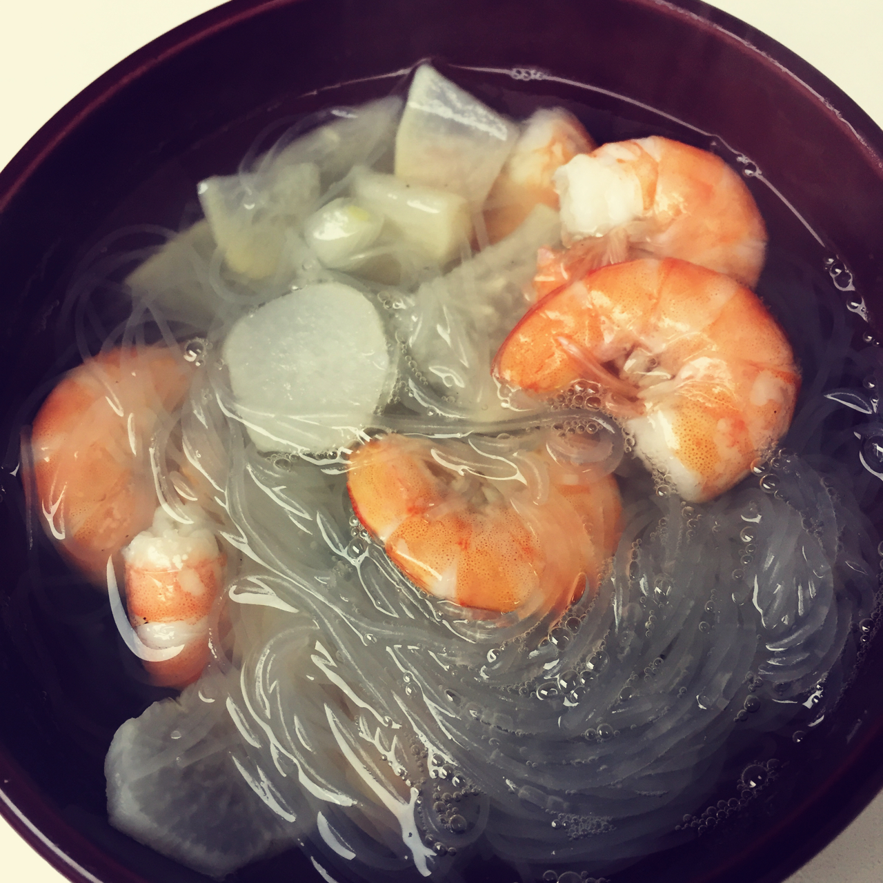 萝卜粉丝虾仁汤
