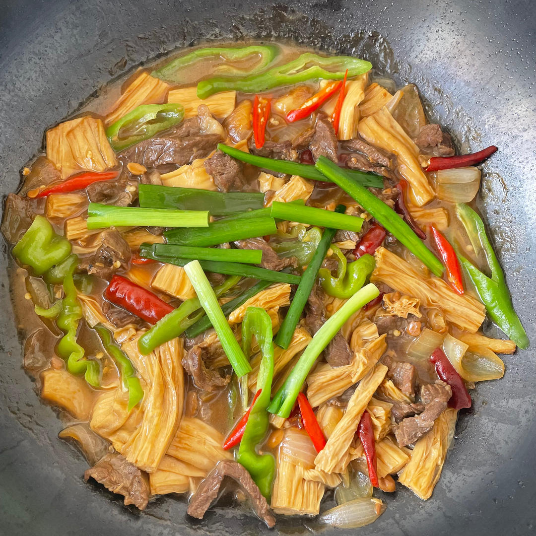 强强联手的腐竹焖牛肉