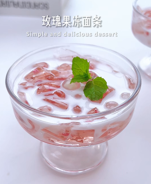 有手就会！看玫瑰冻如何“变身”水晶面条🌹