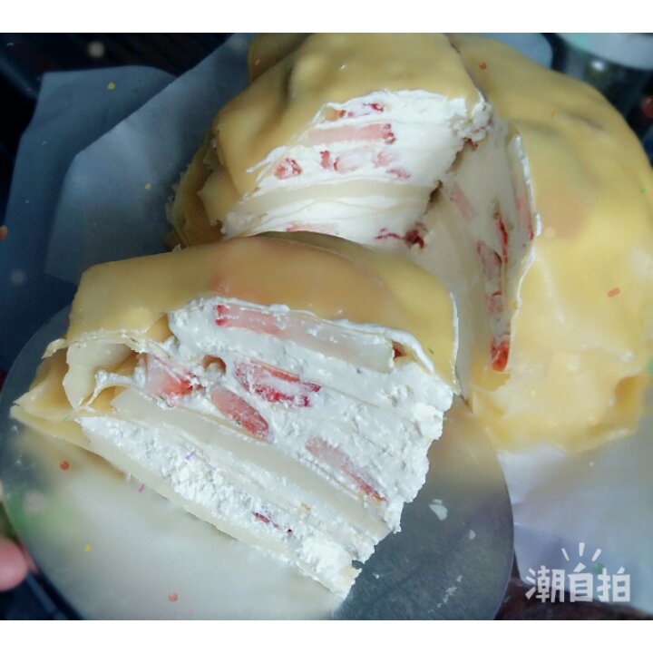 草莓千层饼
