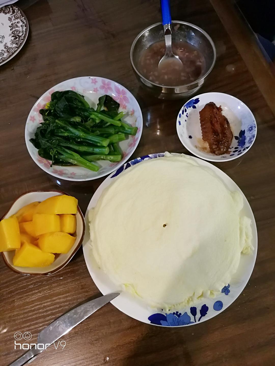 水嫩烫面蒸蛋糕