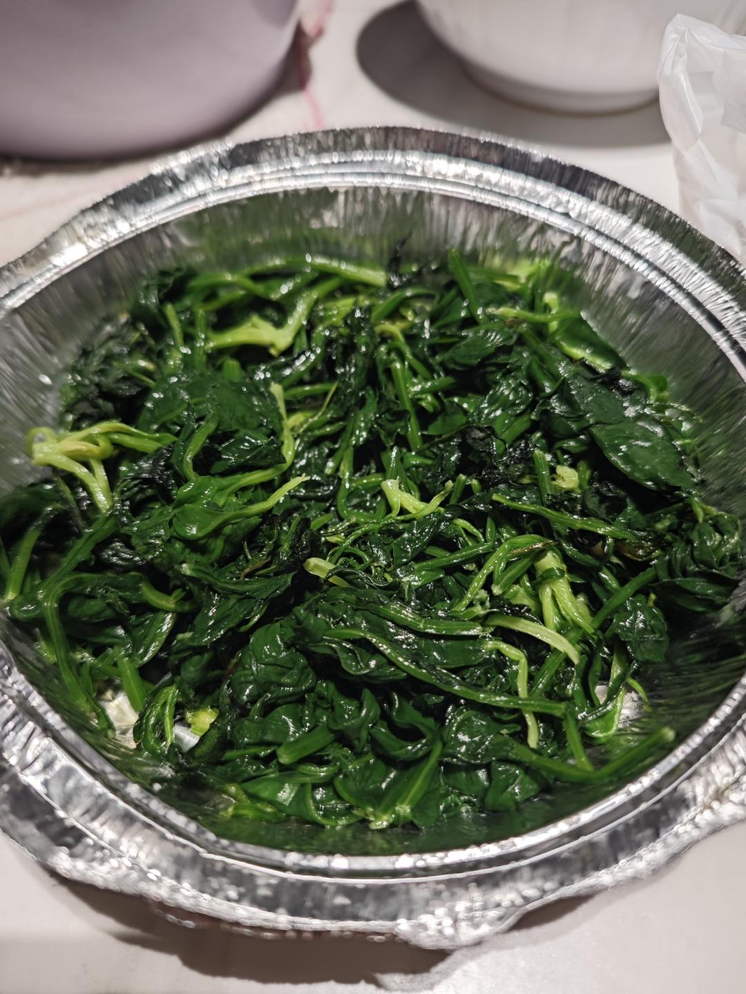 黄油烤菠菜-超级简单营养又美味