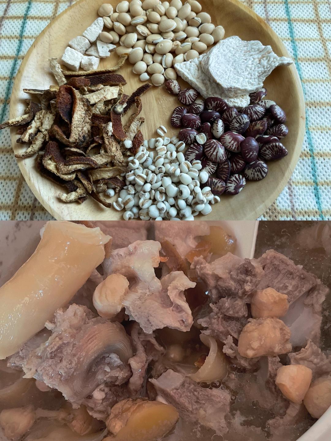 养生汤：淮山薏米花胶排骨汤（煲汤）