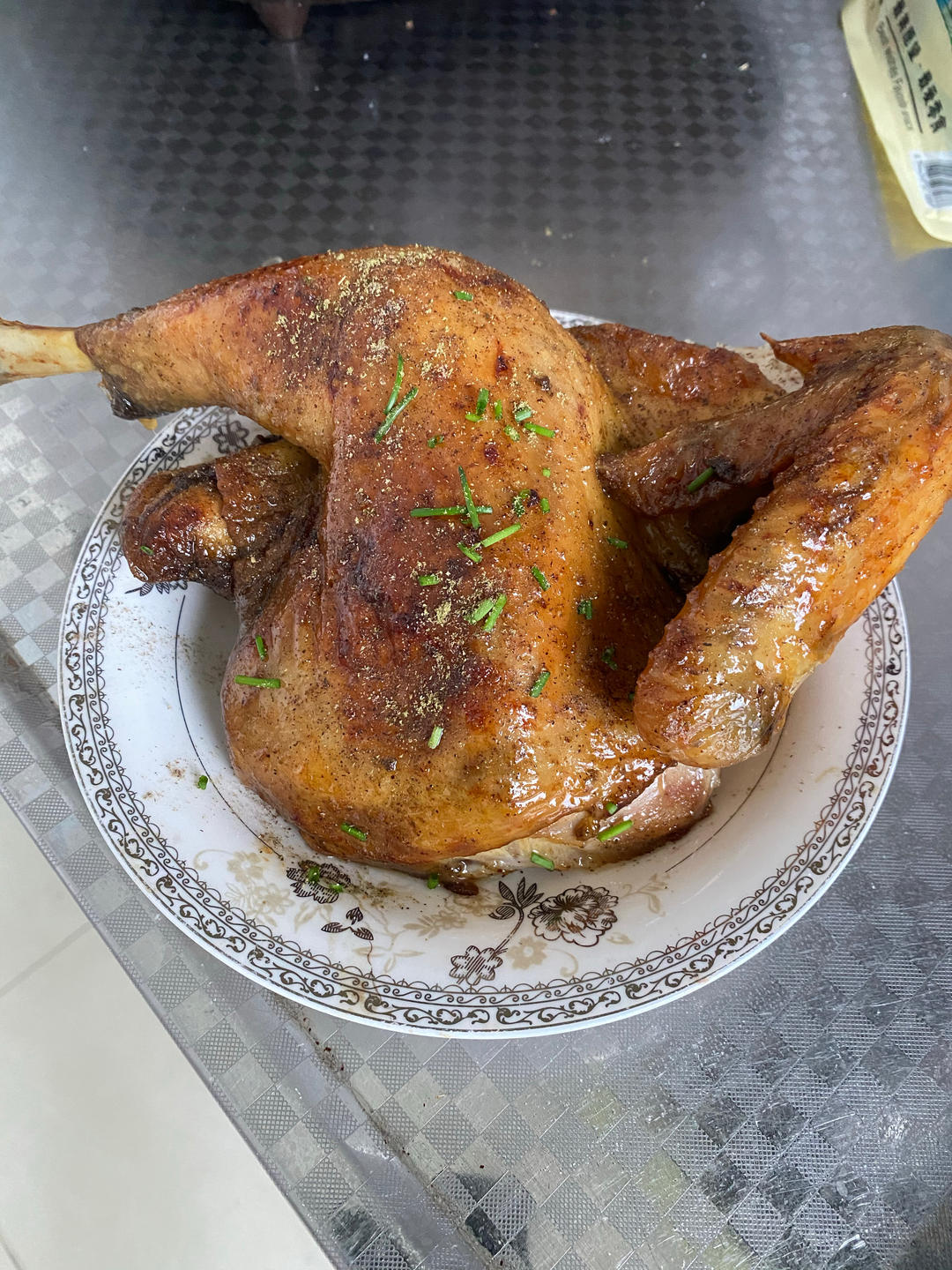 简单操作又不失美味的烤鸡（烤箱版）