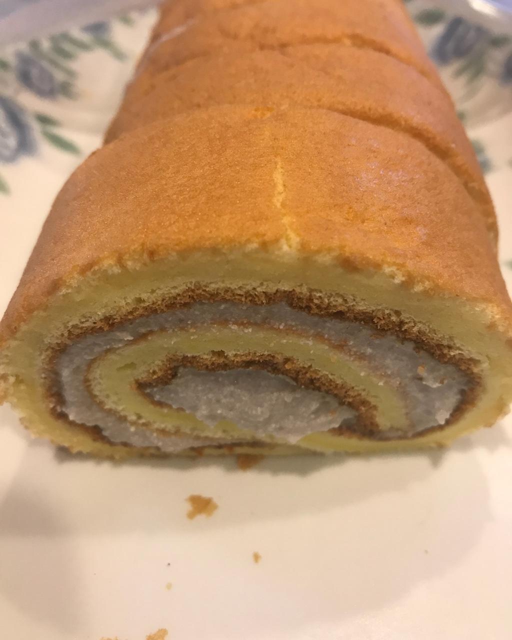 几分甜香芋奶冻卷/卷不裂配方+新鲜香芋奶油+入口即化奶冻/烘焙视频蛋糕篇7「薄卷」