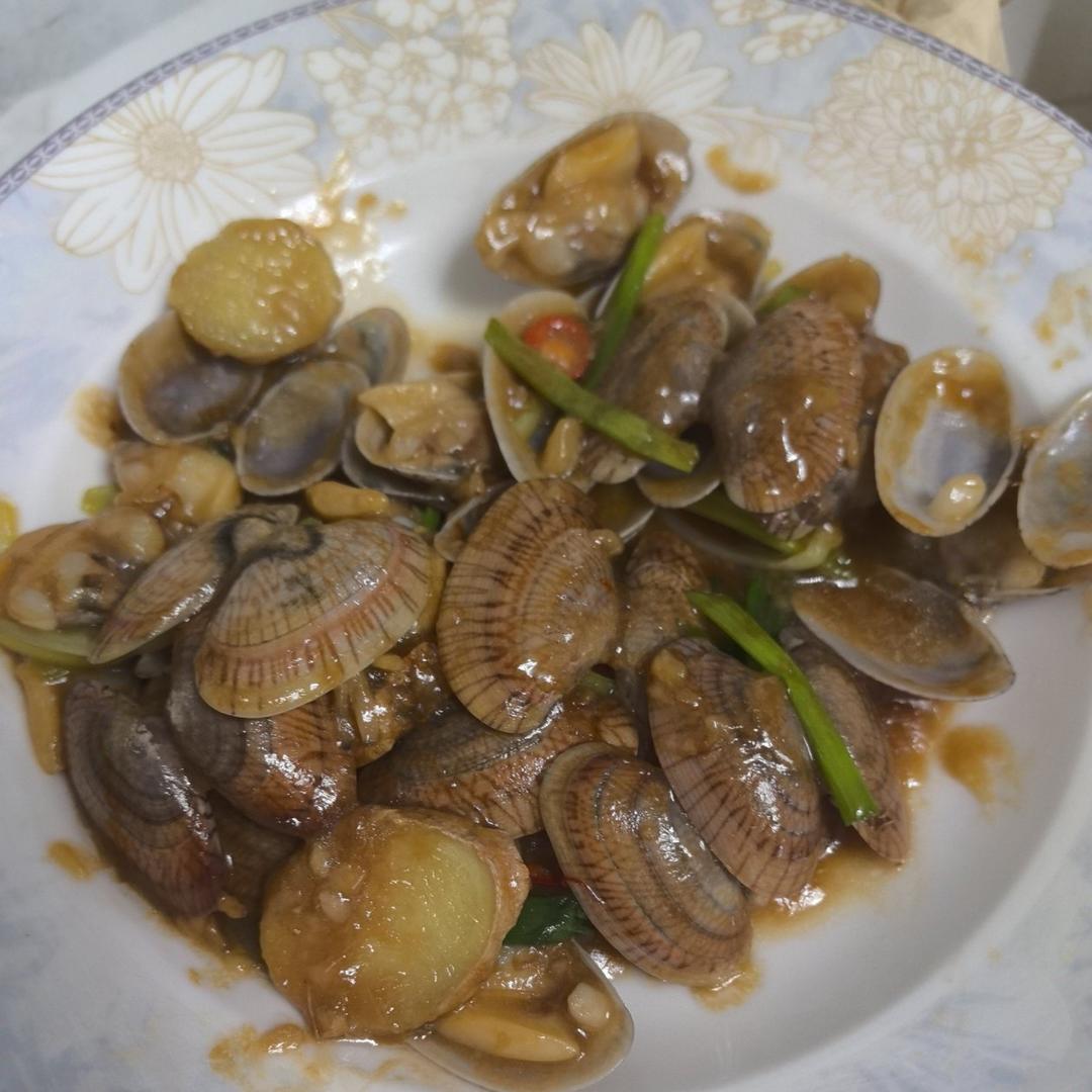 5分钟快手菜❗️秒杀路边摊爆炒花甲～好吃到爆