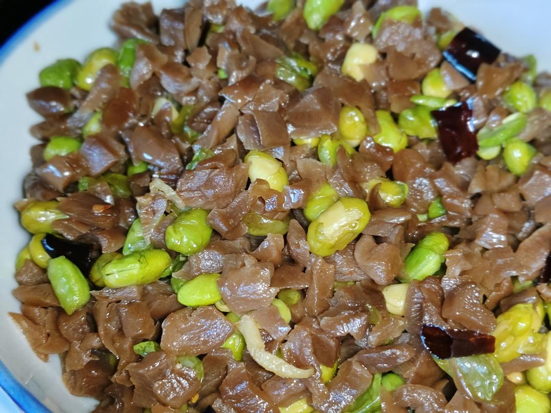 咸菜毛豆炒肉丝
