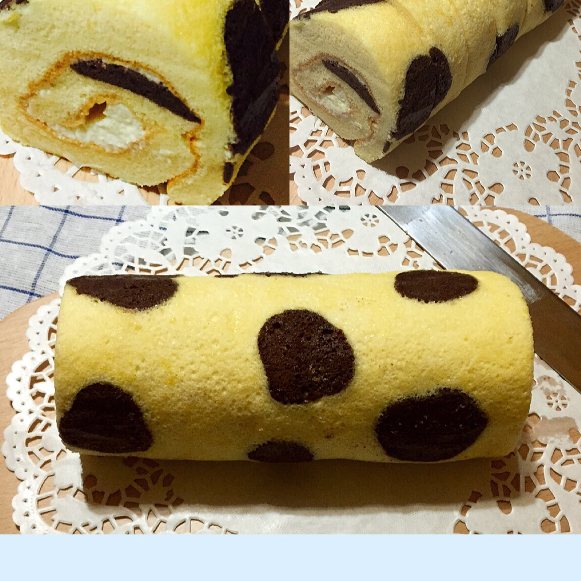 斑点戚风蛋糕卷