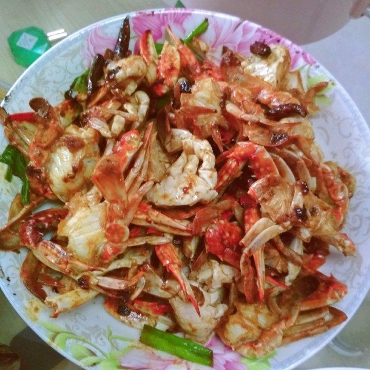 葱姜炒梭子蟹（very easy）