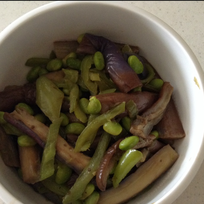青椒炒茄子