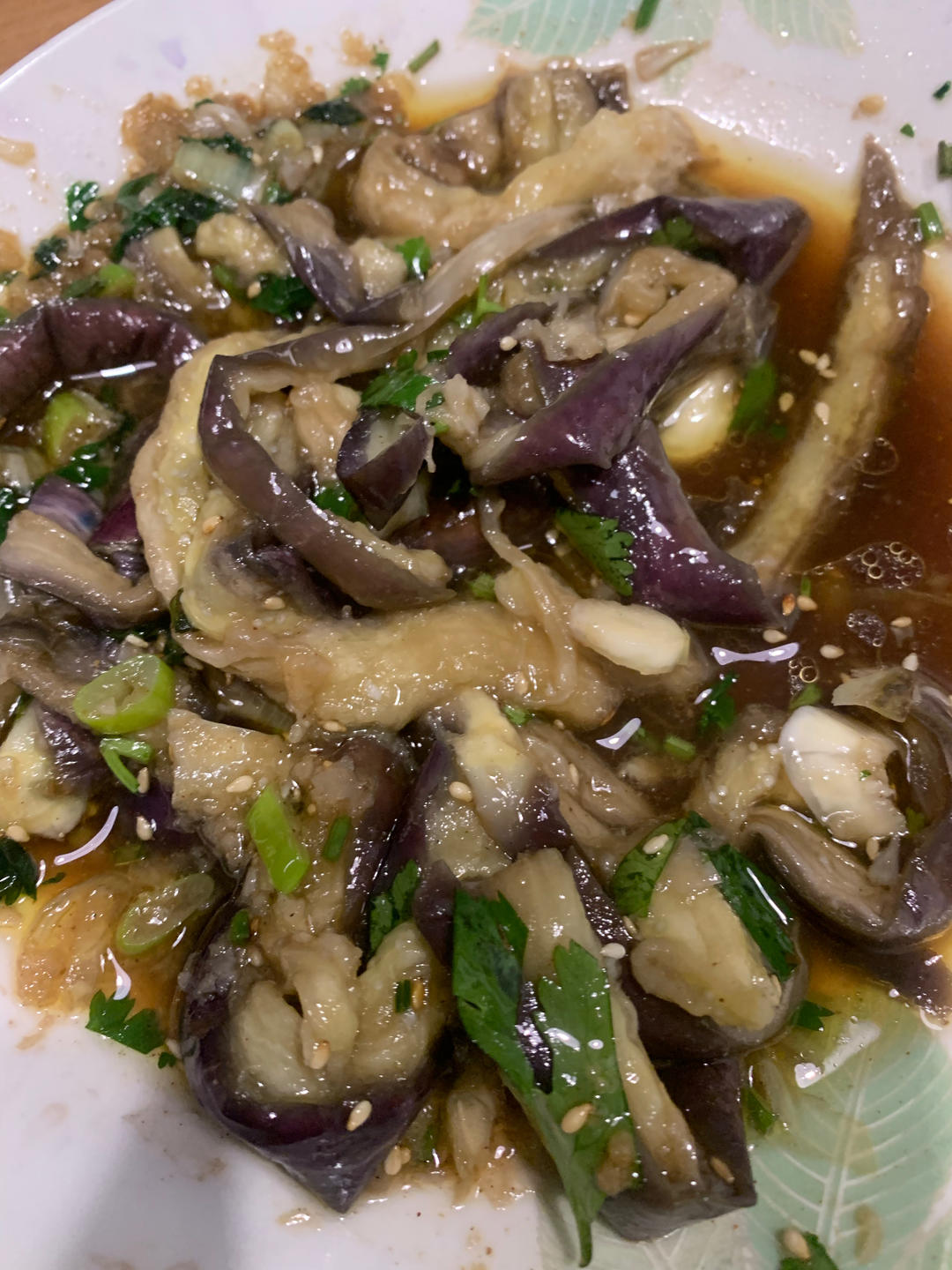 蒜泥茄子（蒸）