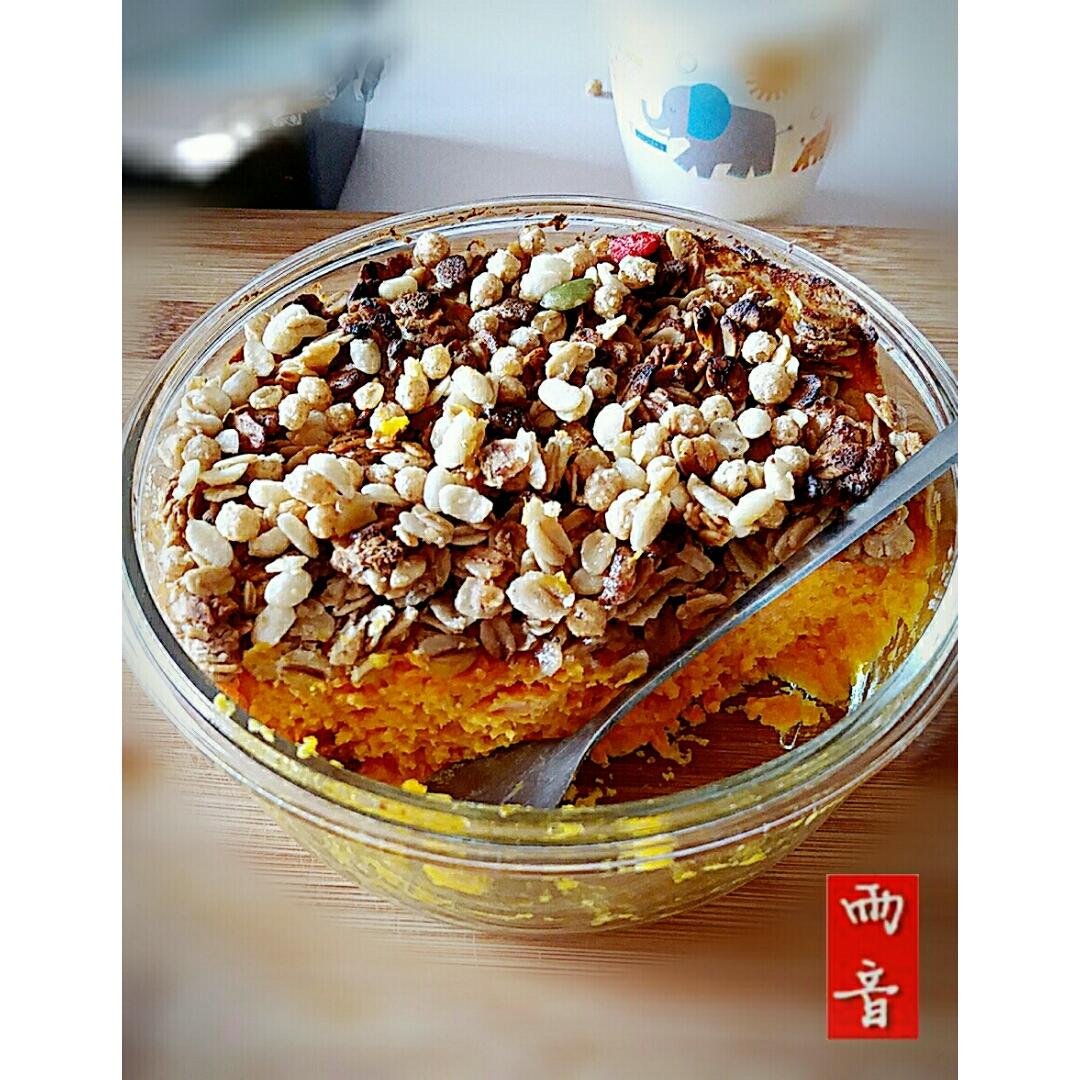 粉糯红薯泥配燕麦酥丨健康·三餐