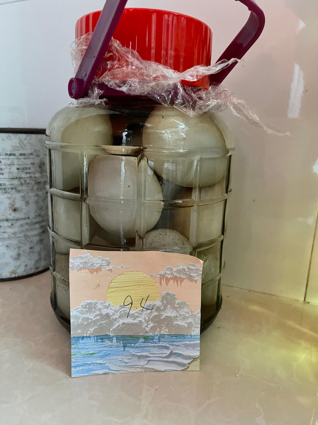 自制流油的咸鸭蛋