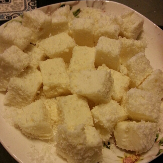 椰蓉牛奶小方