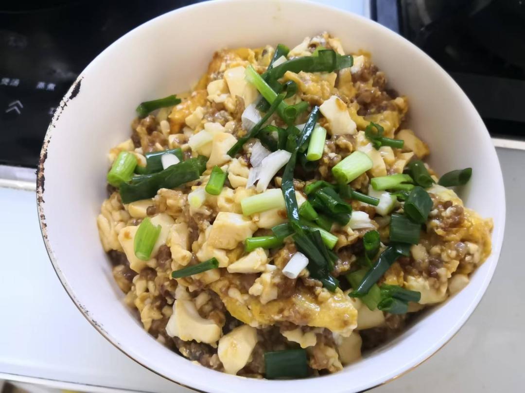 肉末滑蛋豆腐