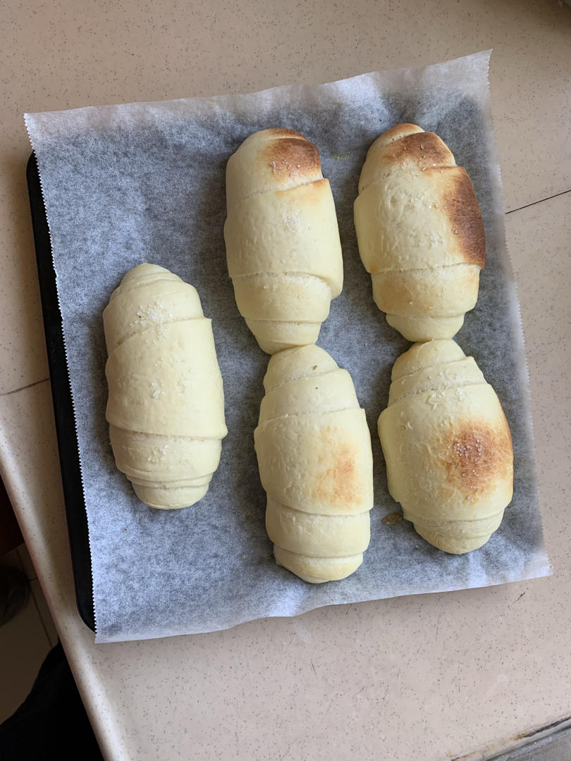 【盐面包 海盐卷】如果不能吃它，人生还有什么快乐！