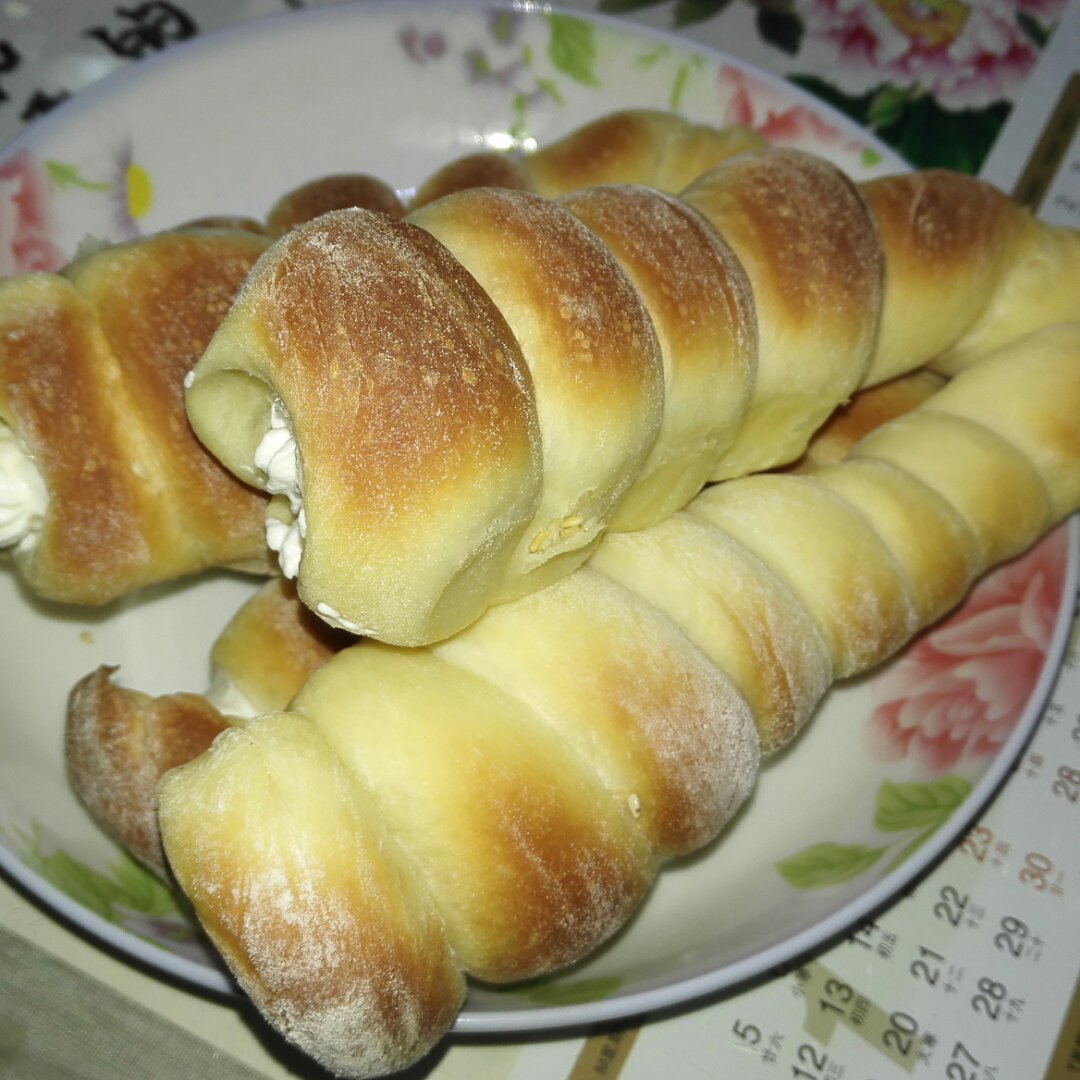 螺旋奶油面包卷