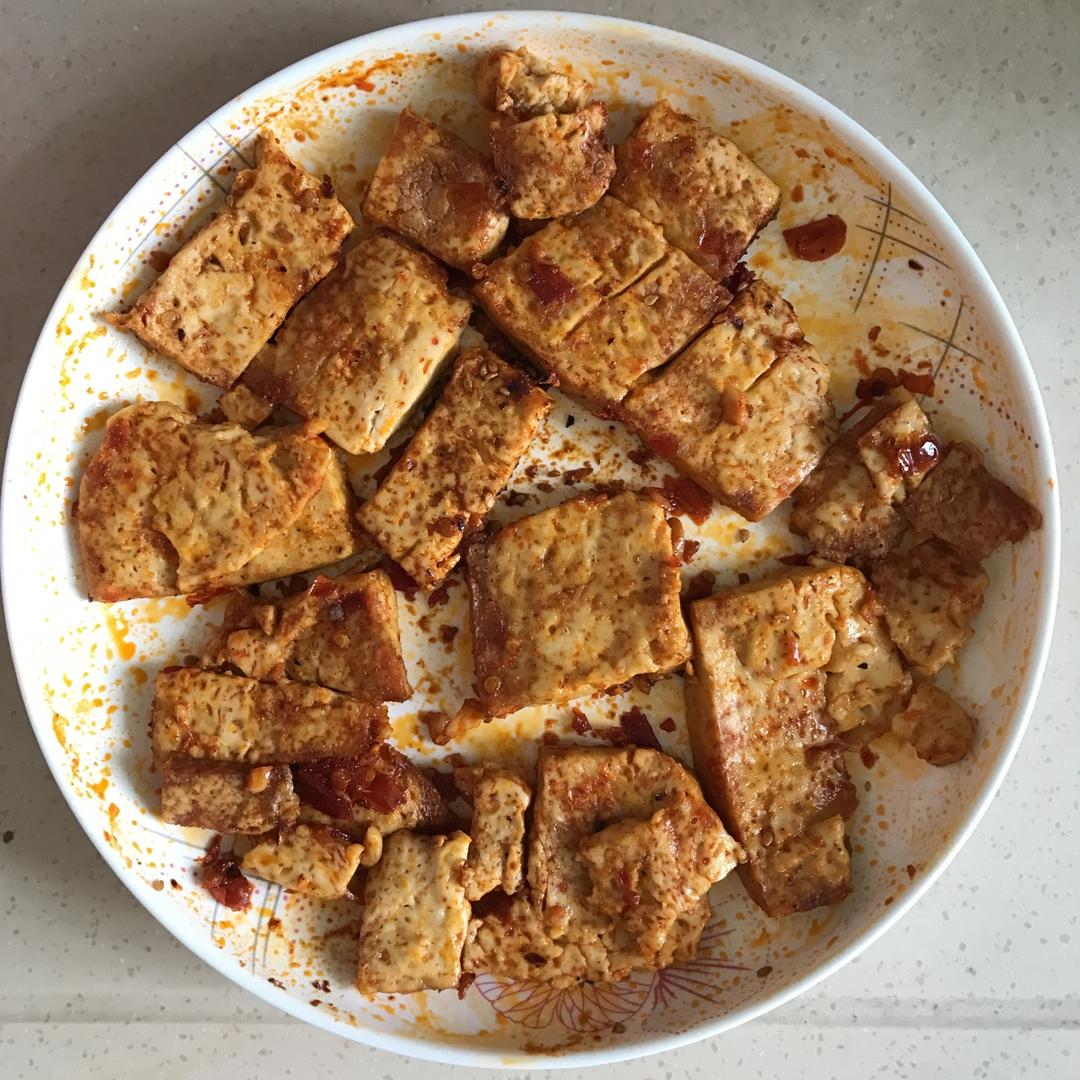 微波炉烤豆腐