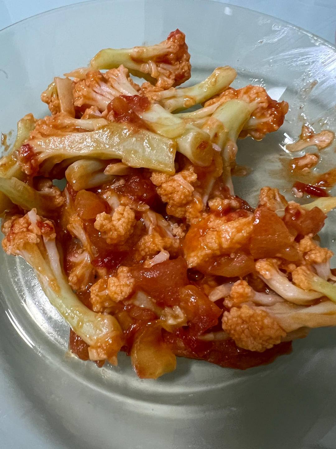 有机花菜炒西红柿