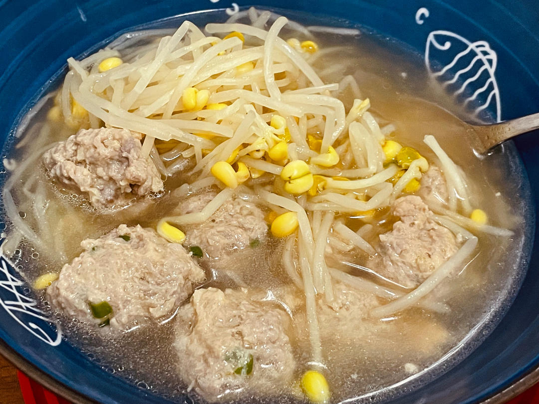 圆子豆芽汤