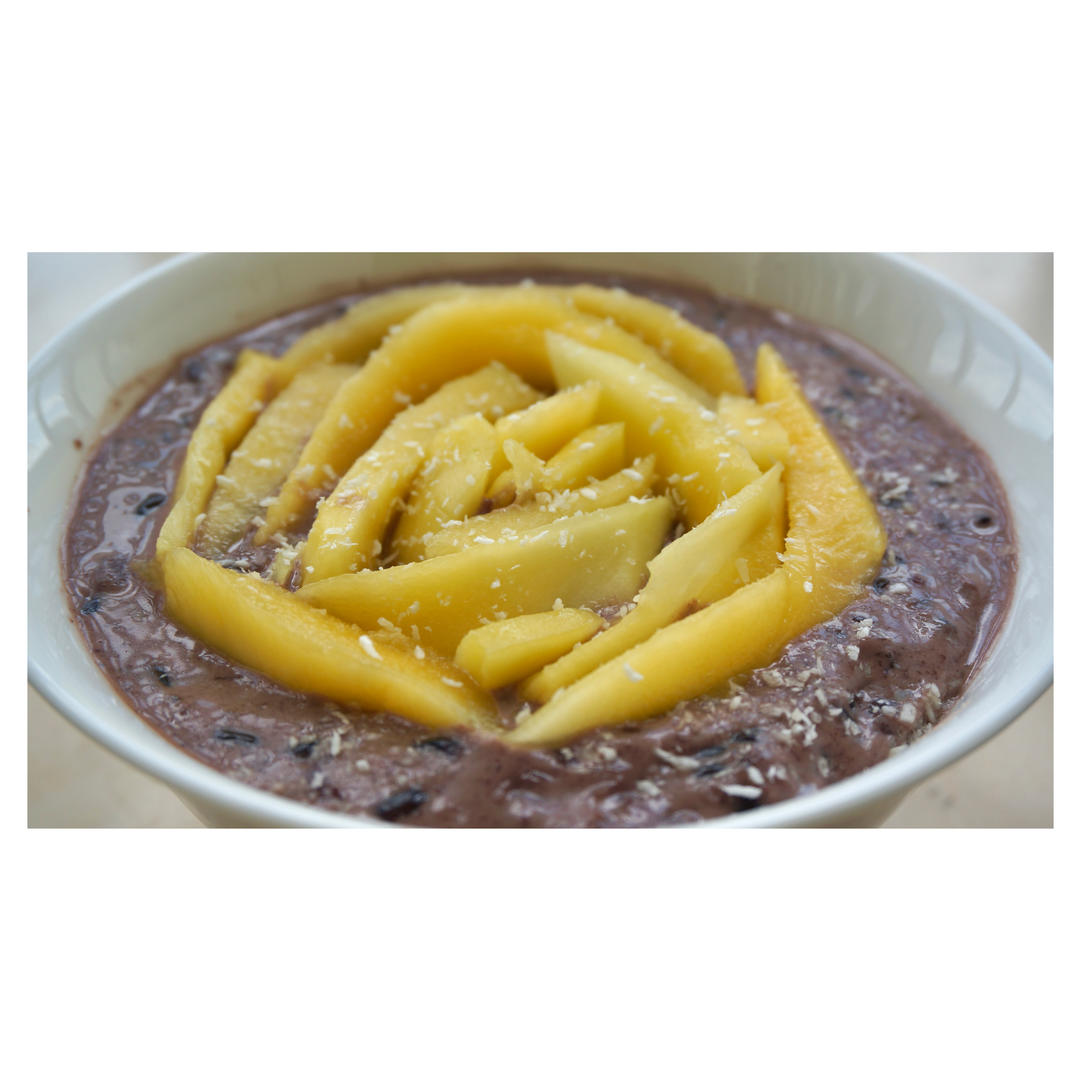 芒果椰奶黑米布丁（素食友好）