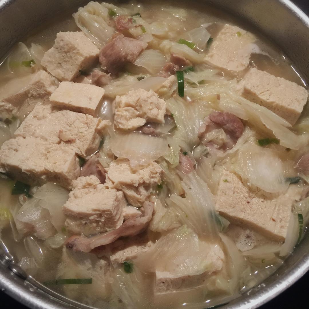 仙儿宝贝做的白菜炖冻豆腐