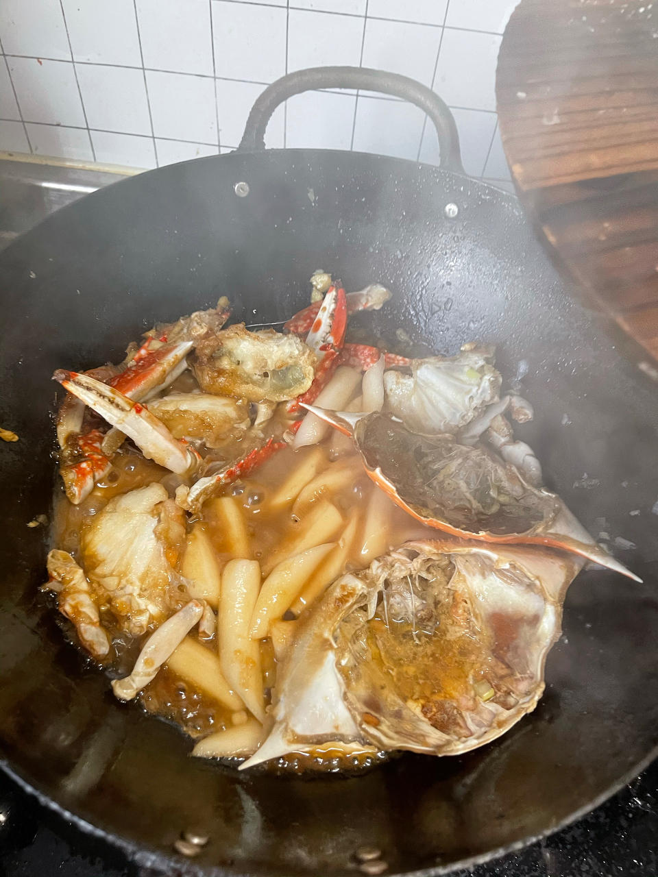 堂妈教你做螃蟹炒年糕