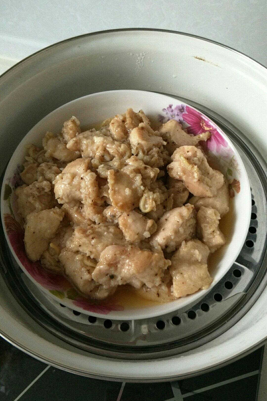 蒜蓉蒸鸡胸（鸡腿）