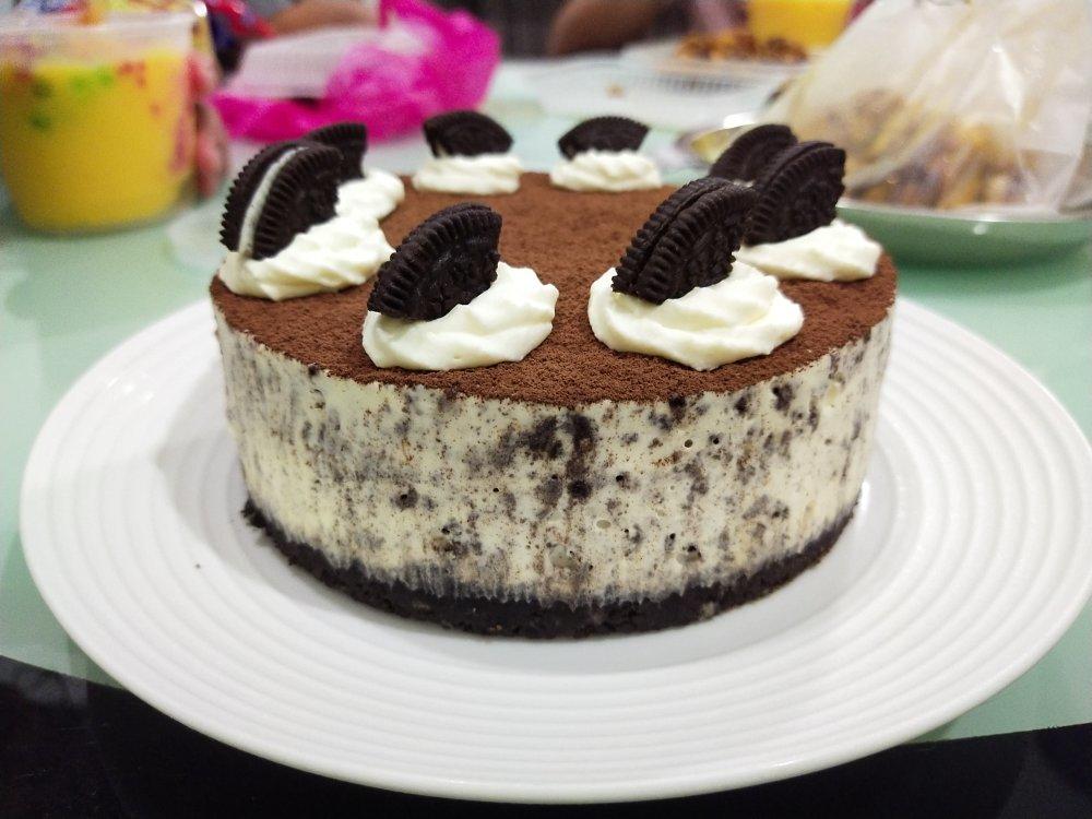 【奥利奥冻芝士蛋糕】拯救新手的免烤美味甜点