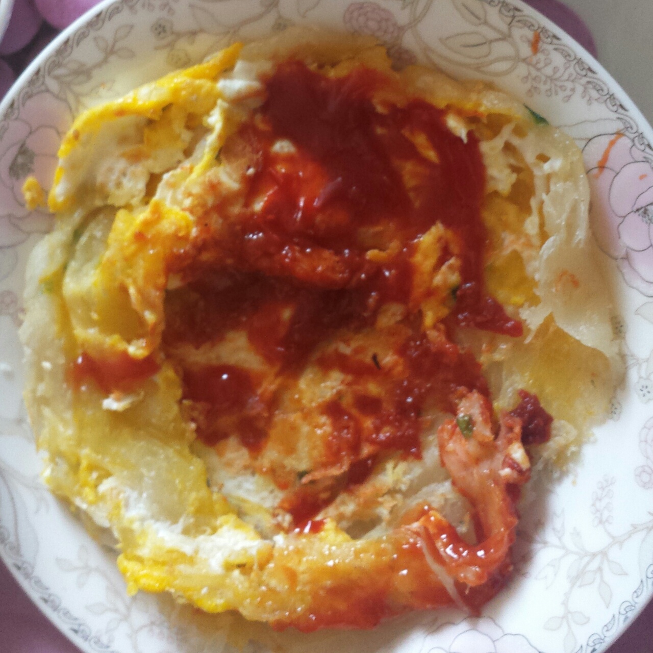 培根鸡蛋手抓饼