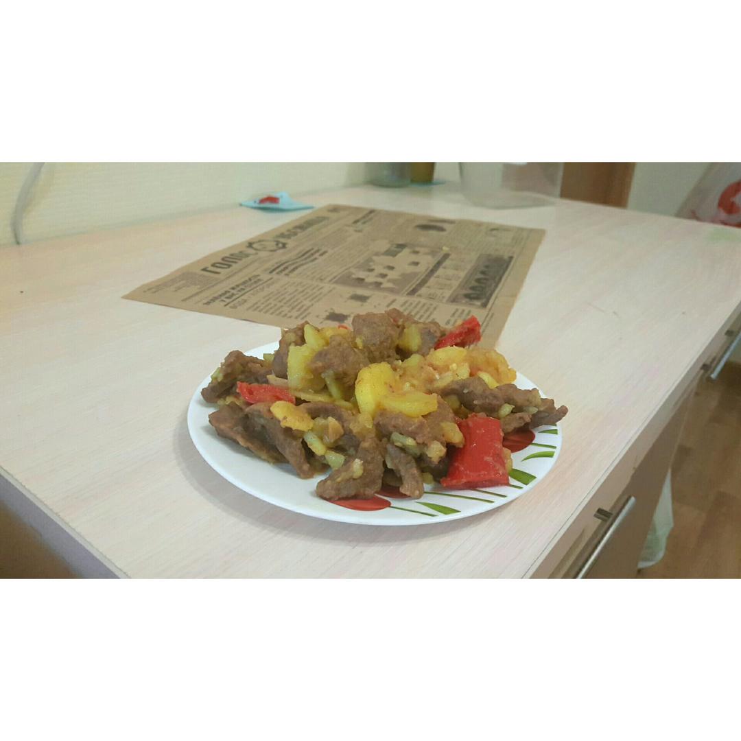 土豆炒牛肉
