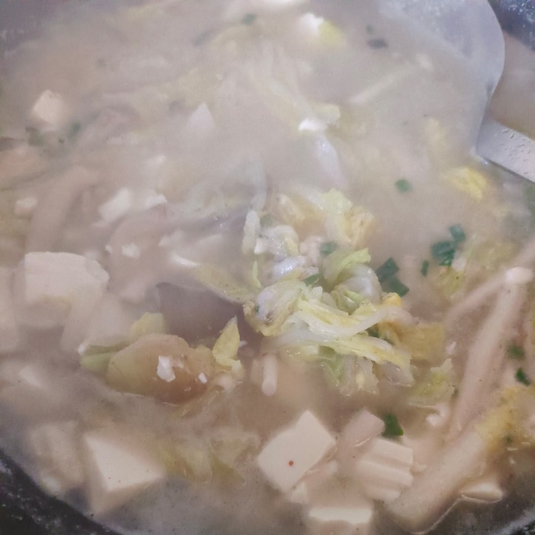 老豆腐炖白菜