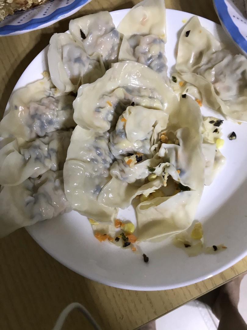 100%黑全麦饺子—低脂低卡减肥